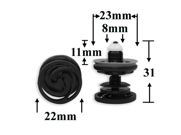 1269 Автокрепеж для Audi, Porsche, Seat, Skoda, Volkswagen