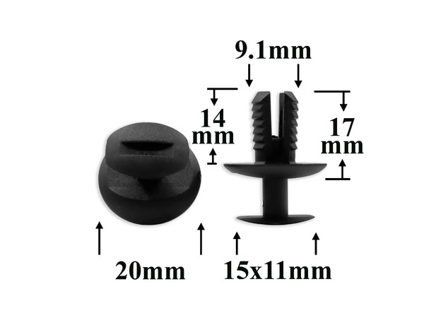 1859 Автокрепеж для Audi, Mercedes, Seat, Skoda, Volkswagen