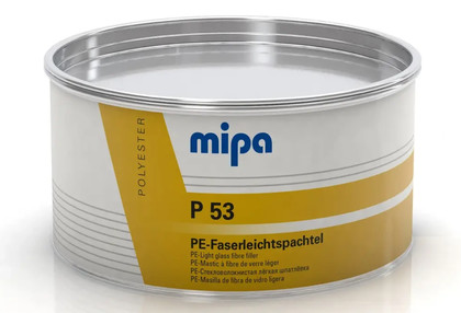 Шпатлевка со стекловолокном MIPA P53 PE-Faserleichtspachtel 1л. (лёгкая  в таре 1,8кг)