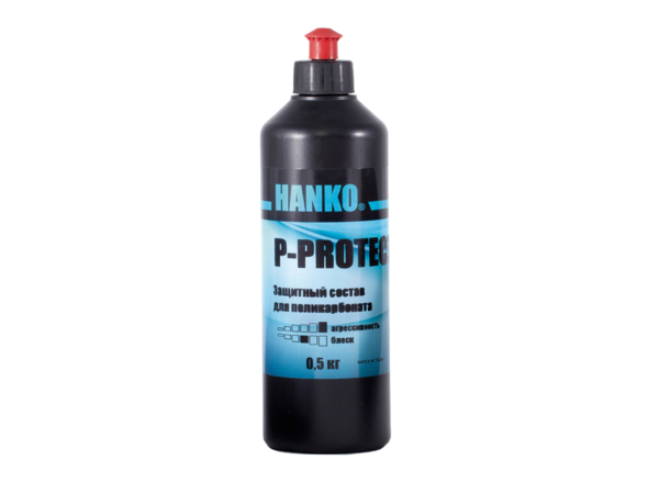 Защитный состав Hanko P-PROTECT, для поликарбоната 0,5 л