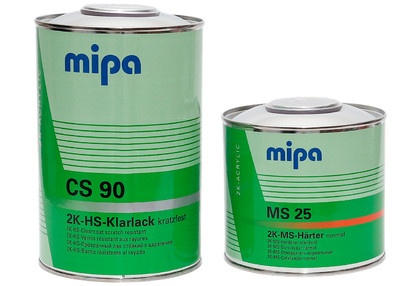 Лак с эффектом самополировки MIPA 2K HS Klarlack CS90 + отвердитель MS25 0,5л