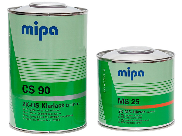 Лак с эффектом самополировки MIPA 2K HS Klarlack CS90 + отвердитель MS25 0,5л