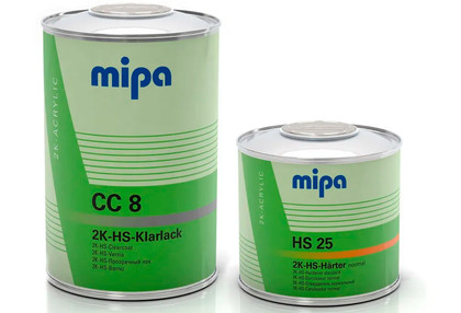 Лак премиум класса MIPA 2K HS Klarlack СС8 1л + отвердитель HS25
