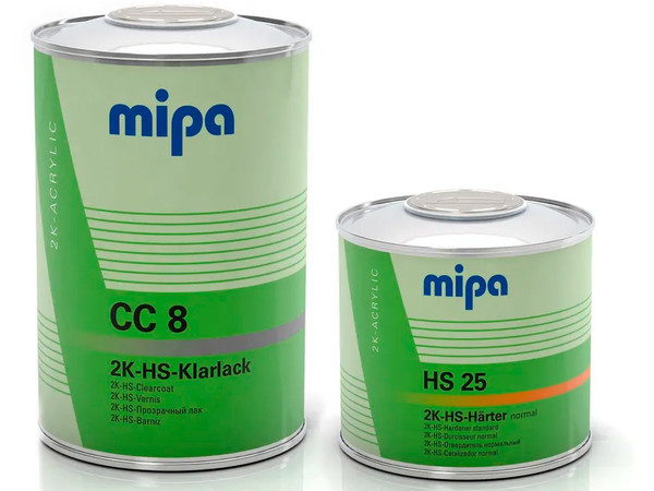 Лак премиум класса MIPA 2K HS Klarlack СС8 1л + отвердитель HS25