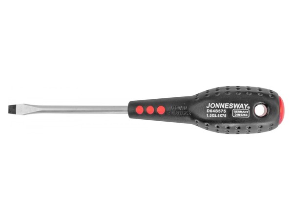 Отвертка стержневая шлицевая FULL STAR Jonnesway, SL5.5х75 мм