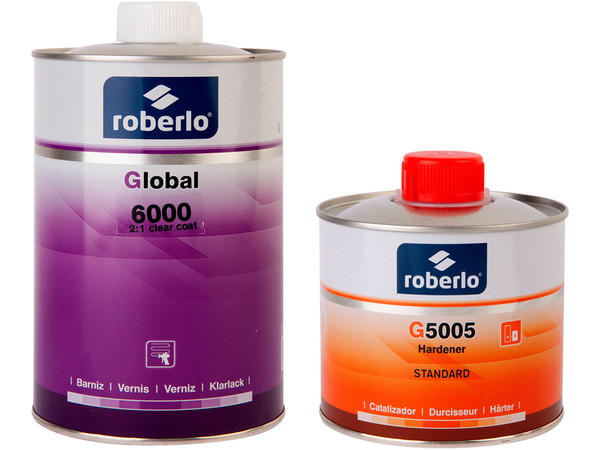 Комплект лака Roberlo GLOBAL 6000 (1 л) + отвердитель G5005 (0,5 л)