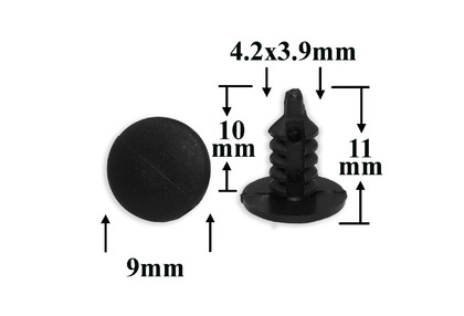 0111 Автокрепеж для Chevrolet, GM, 4 mm