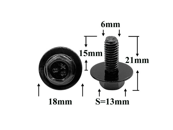 M2174 Автокрепеж металлический для Mazda