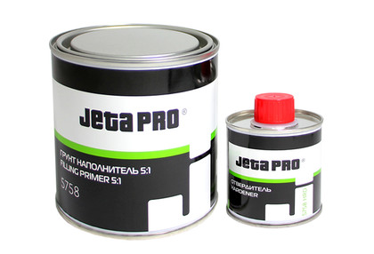 Грунт-наполнитель 5:1 JETA PRO 5758 (0,8л) + отвердитель (0,16 л) черный