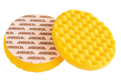 Рельефный поролоновый полировальный диск Mirka 150 мм, жёлтый