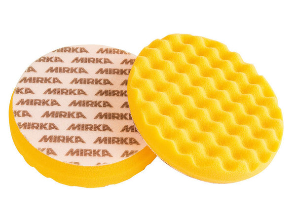 Рельефный поролоновый полировальный диск Mirka 150 мм, жёлтый