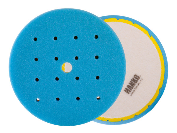 Полировальный диск HANKO AIR LINES голубой для деликатной полировки 180x25мм 16 отв